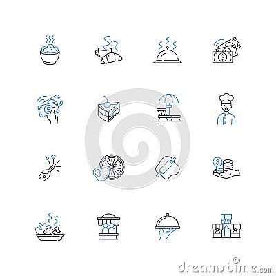 Espresso bar line icons collection. Coffee, Espresso, Cappuccino, Latte, Italian, Barista, Crema vector and linear Vector Illustration