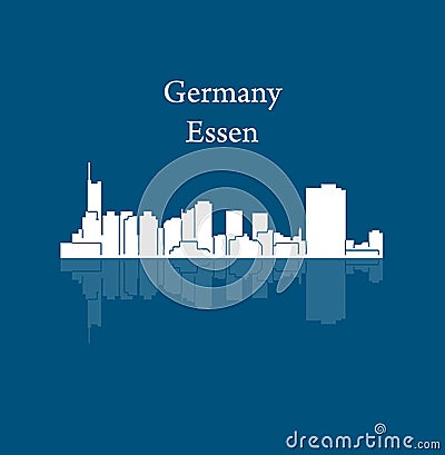 Essen, Deutschland, Germany Vector Illustration