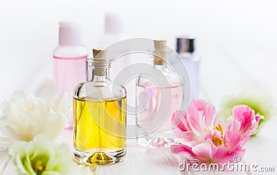 Essential aroma oil Stock Photo