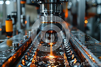 Essential cnc, lathe, laser cutting, welding, and machining tips for efficient metal processing Stock Photo