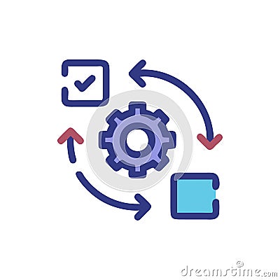Essential Iterative Development Icon for Agile Teams Stock Photo