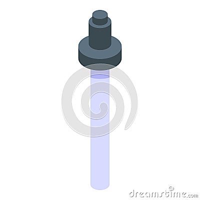 Essential oils pipette icon, isometric style Vector Illustration