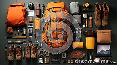 Essential travel items Stock Photo