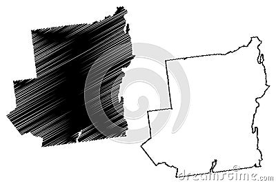 Essex County New York State Vector Illustration