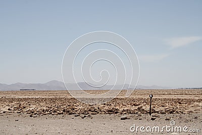 Estacionamiento en el desierto Stock Photo