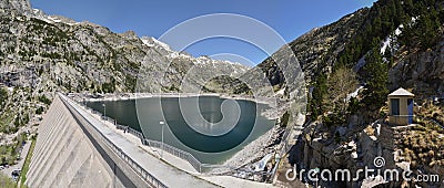 Estany de Cavallers in the Spanish Pyrenees Stock Photo