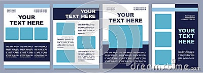 Estate marketing brochure template Vector Illustration