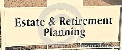 Estate and Retirement Planning Stock Photo