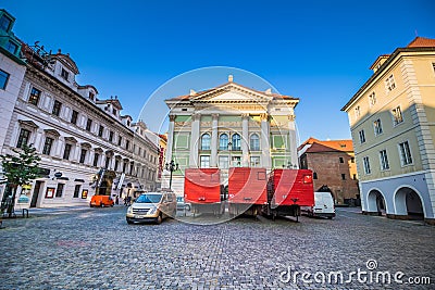 Estates Theater in Prague, Czech Republic Editorial Stock Photo