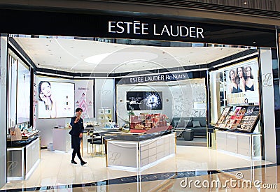 Estee lauder shop in hong kong Editorial Stock Photo