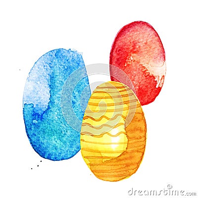 Ester Egg Water color Stock Photo