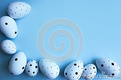 Ester eggs with copy space for text. . Ester concept. Stock Photo