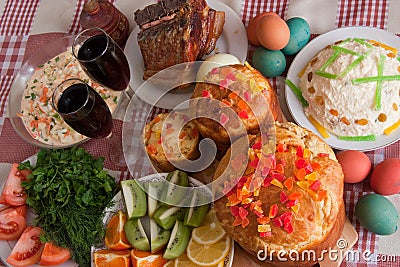 Ester meal Stock Photo