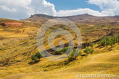 Estimated location of Noah`s Ark in Eastern Turkey, Agri Province Stock Photo