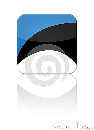 Estonia flag button Stock Photo