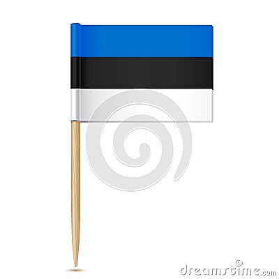 Estonia flag. Flag toothpick 10eps Vector Illustration