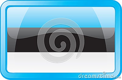 Estonia Flag Icon Vector Illustration