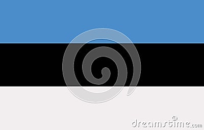 Estonia flag vector Vector Illustration