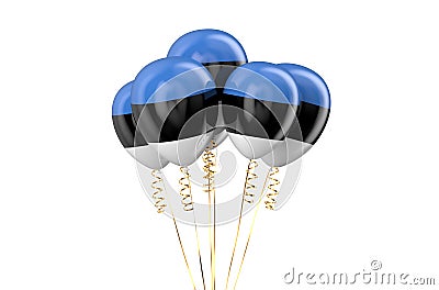 Estonia patriotic balloons, holyday concept Stock Photo