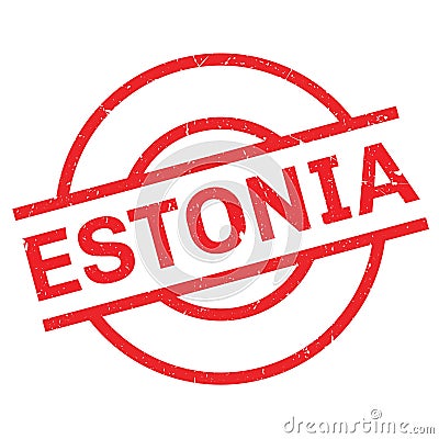 Estonia rubber stamp Vector Illustration