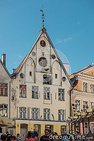 Historic Traders house and warehouse on Kuninga, Tallinn, Estonia Editorial Stock Photo