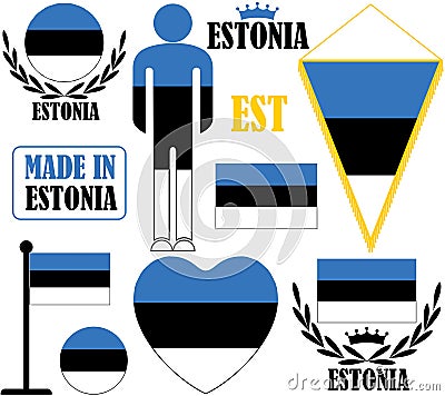 Estonia Vector Illustration