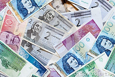 Estonian money Stock Photo