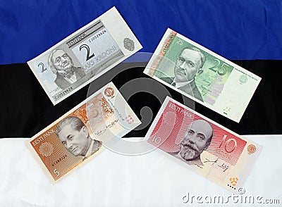Estonian Money Stock Photo