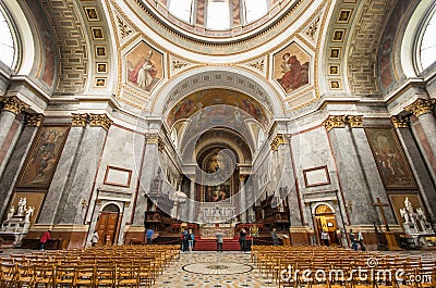 Esztergom Basilica interior Editorial Stock Photo