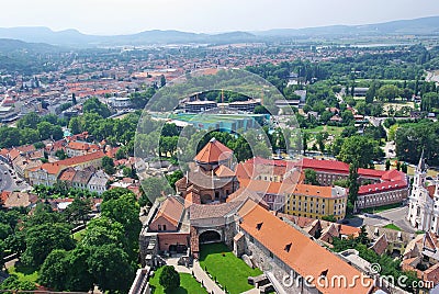 Esztergom cityscape Stock Photo