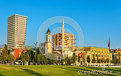 The Et'hem Bey Mosque in Tirana Stock Photo