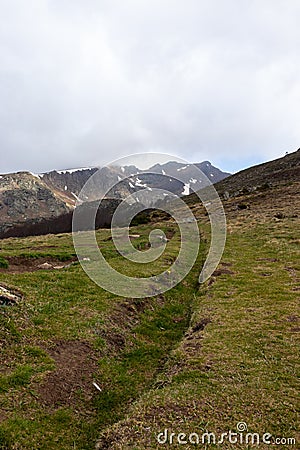 Etang d`appy in Appy Ax-Les-Termes, Ariege Pyrenees, France Stock Photo
