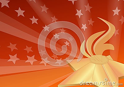 Eternal flame Vector Illustration