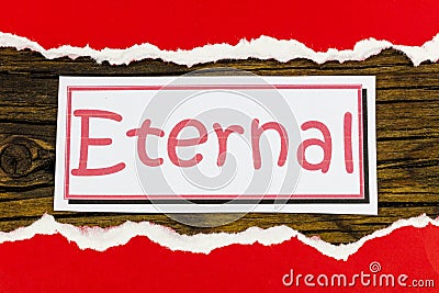 Eternal salvation life religious message love Lord God Jesus Stock Photo