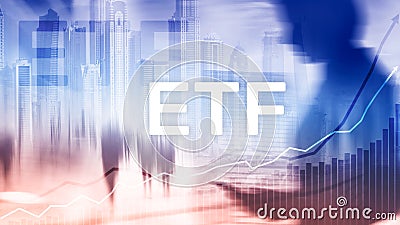 ETF - Exchange traded fund financial and trading tool Business and investment concept Stock Photo