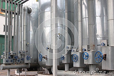 Ethanol plant Stock Photo