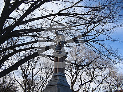 Ether Monument / Good Samaritan Sculpture, Boston Public Garden, Boston, Massachusetts, USA Stock Photo