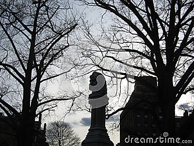 Ether Monument / Good Samaritan Sculpture, Boston Public Garden, Boston, Massachusetts, USA Stock Photo
