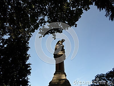 Ether Monument / Good Samaritan Sculpture, Boston Public Garden, Boston, Massachusetts, USA Stock Photo