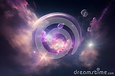 Mystical Blasts in Transparency for Enchanting Designs Stock Photo