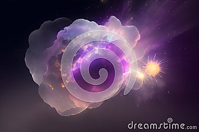 Mystical Blasts in Transparency for Enchanting Designs Stock Photo