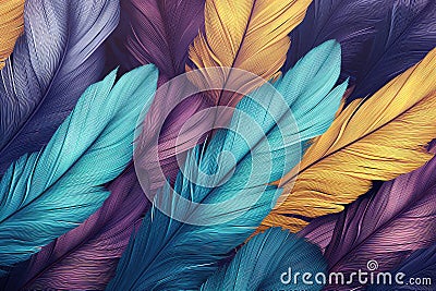 Ethereal Feathers: Abstract Pattern Texture Background, a Delicate Tapestry of Nature's Soft Elegance Stock Photo
