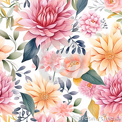 Ethereal floral background Stock Photo