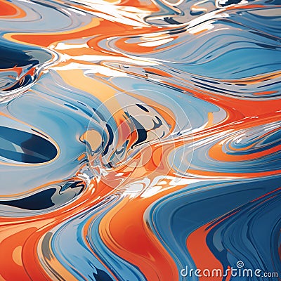 Ethereal Ripples - Abstract Art Piece Stock Photo