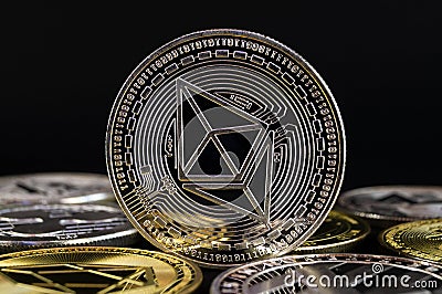 Ethereum classic is a modern way of exchange and this crypto currency is a convenient means of payment Editorial Stock Photo