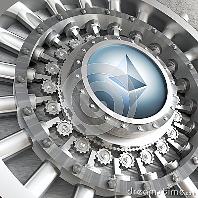 Ethereum cryoto vault Editorial Stock Photo