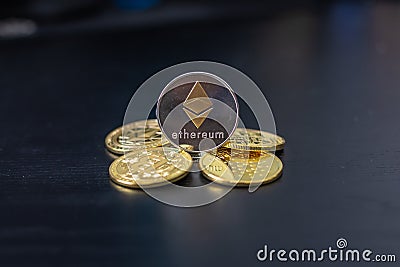 Ethereum - The future of blockchain development Editorial Stock Photo