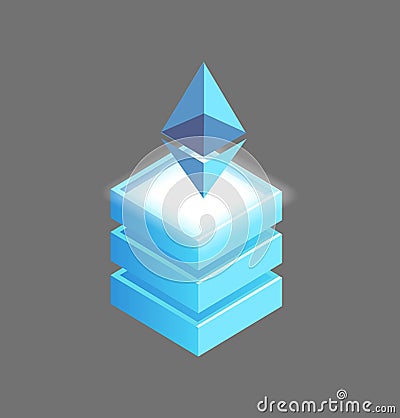 Ethereum Open-Source, Public Blockchain Platform Vector Illustration