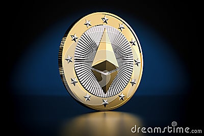 Ethereum - Virtual Money Editorial Stock Photo