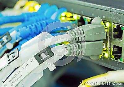 Ethernet cables Stock Photo